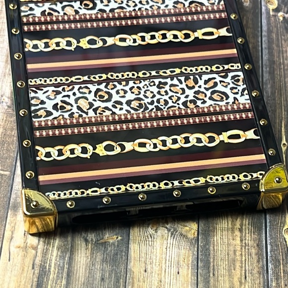 5for$10 Rectangle Phone Case Glossy Cheetah iPhone 12 Pro Max 6.7 Phone Case - Picture 2 of 5